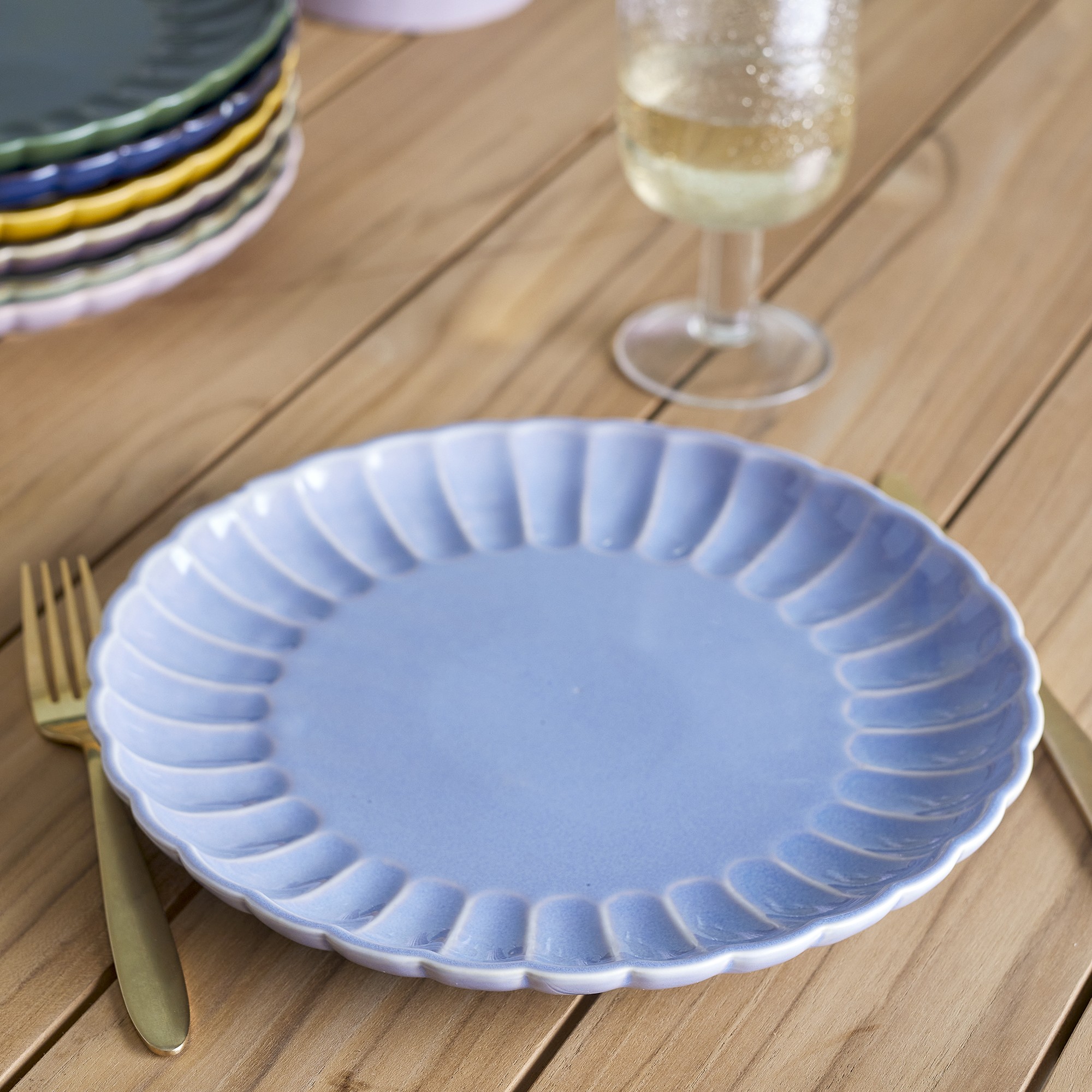 Bloomingville Teller Latina blue 27cm