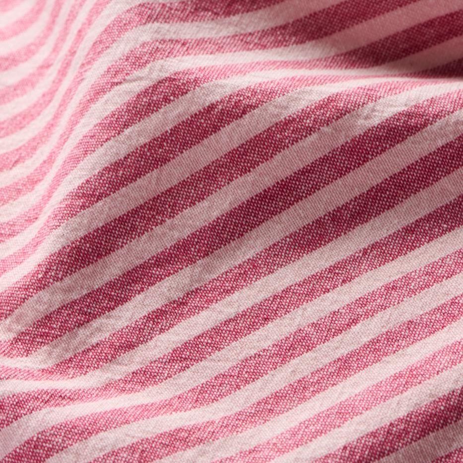 Geschirrtuch Linea m/hellrosa und himbeerfarbigen schmalen Streifen