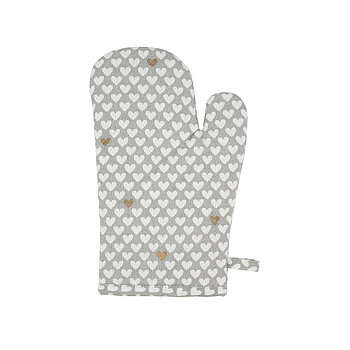 Ofenhandschuh Happy Hearts grey Ofenhandschuh Happy Hearts grey