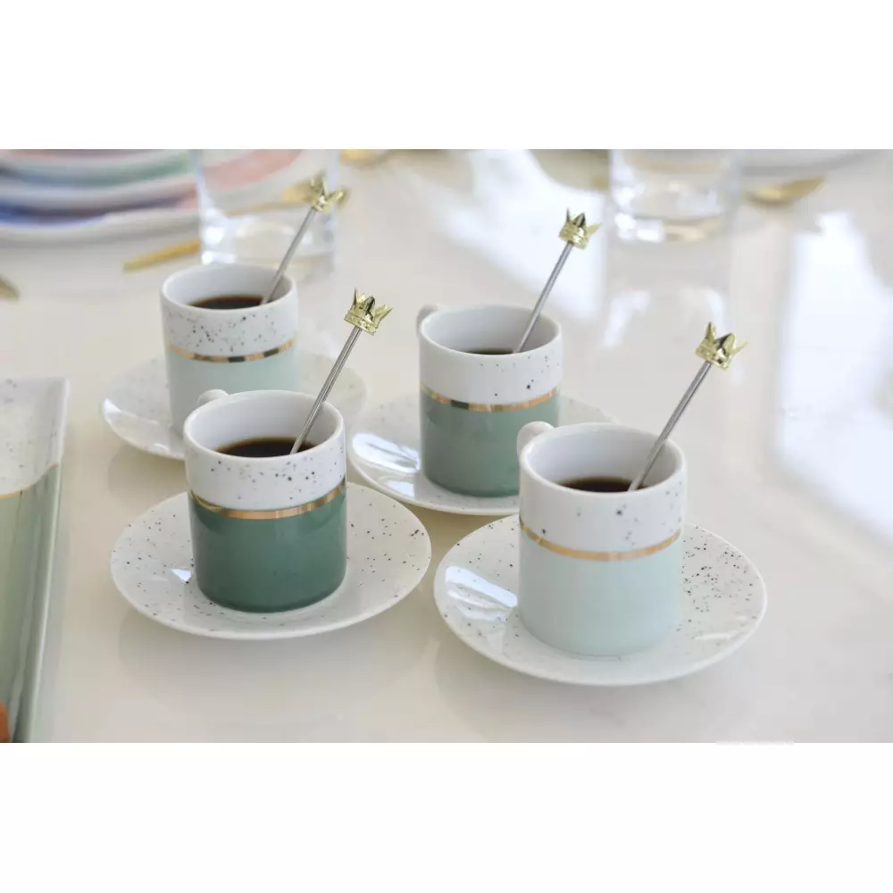 Kaffeelöffel mit Krone, 4er Set Kaffeelöffel mit Krone, 4er Set