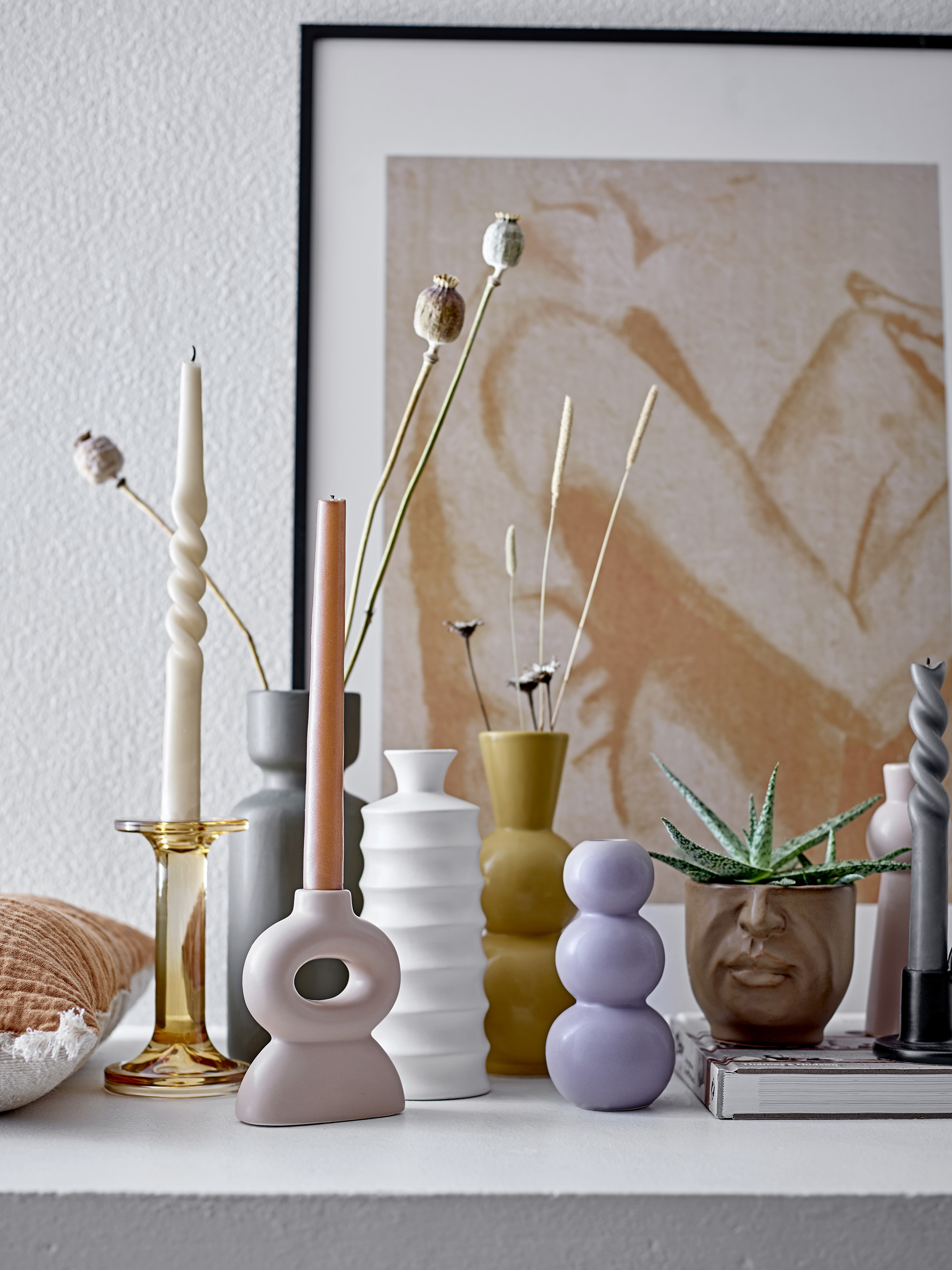 Bloomingville Blumenvase Kip, Steingut Bloomingville Blumenvase Kip, Steingut