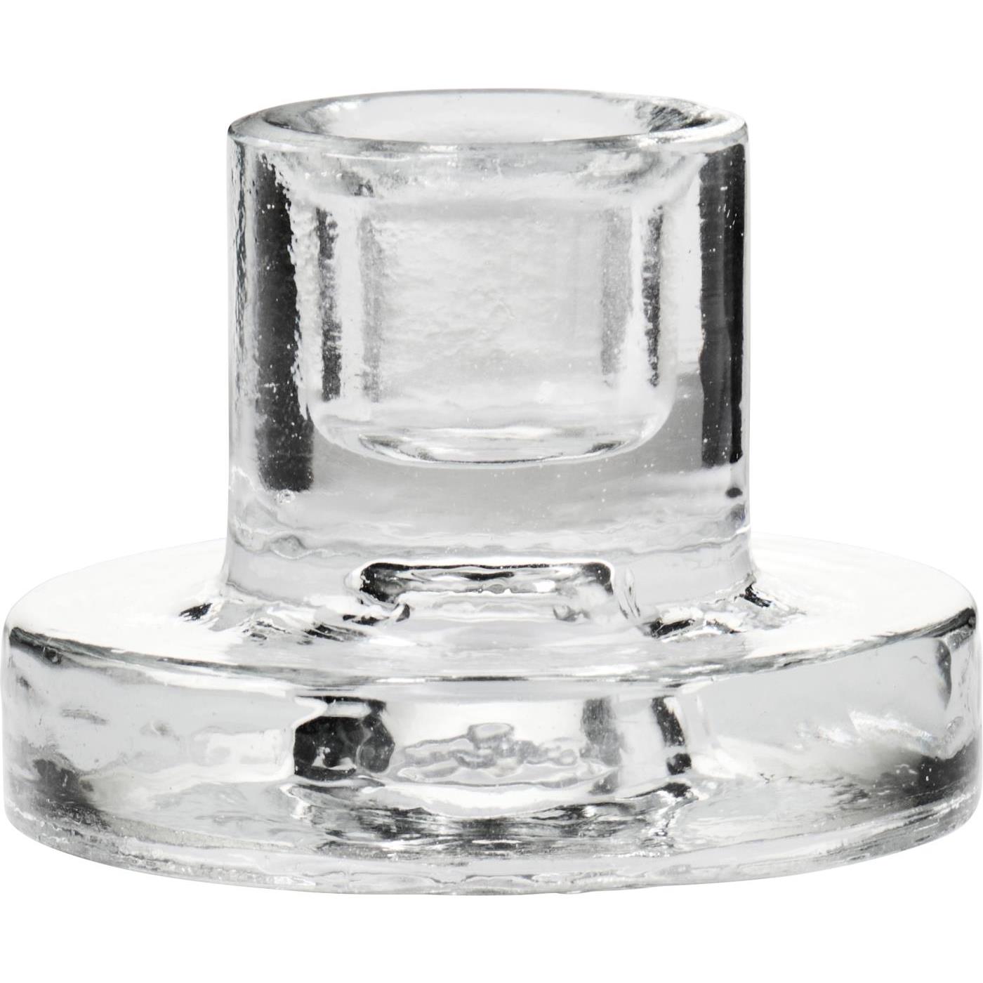 Kerzenhalter f/1,3 cm Kerze, Glas
