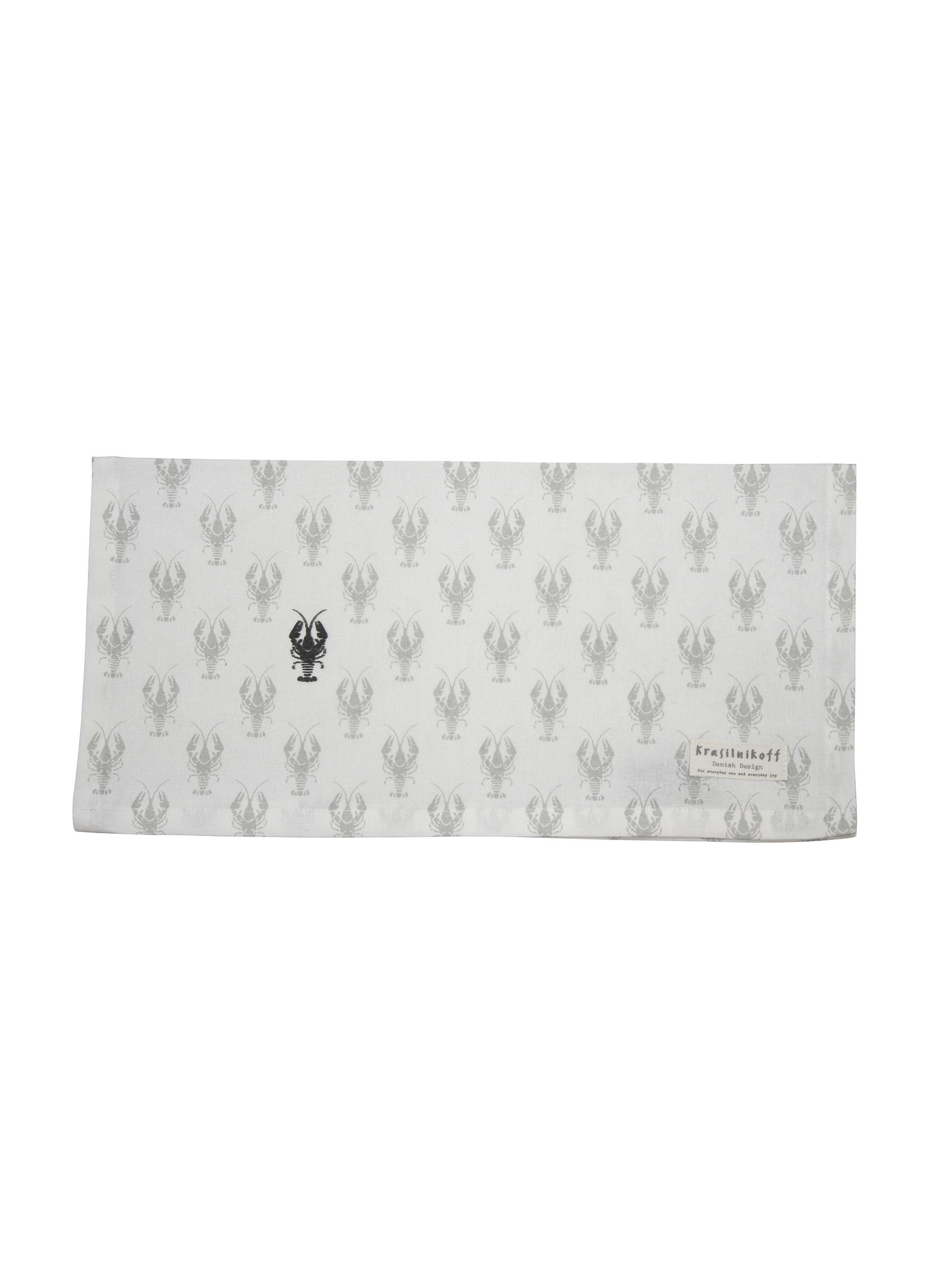 Serviette Hummer, weiß