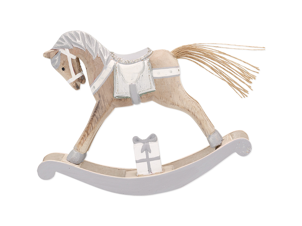 Weihnachtsdeko Schaukelpferd, groß Weihnachtsdeko Schaukelpferd, groß