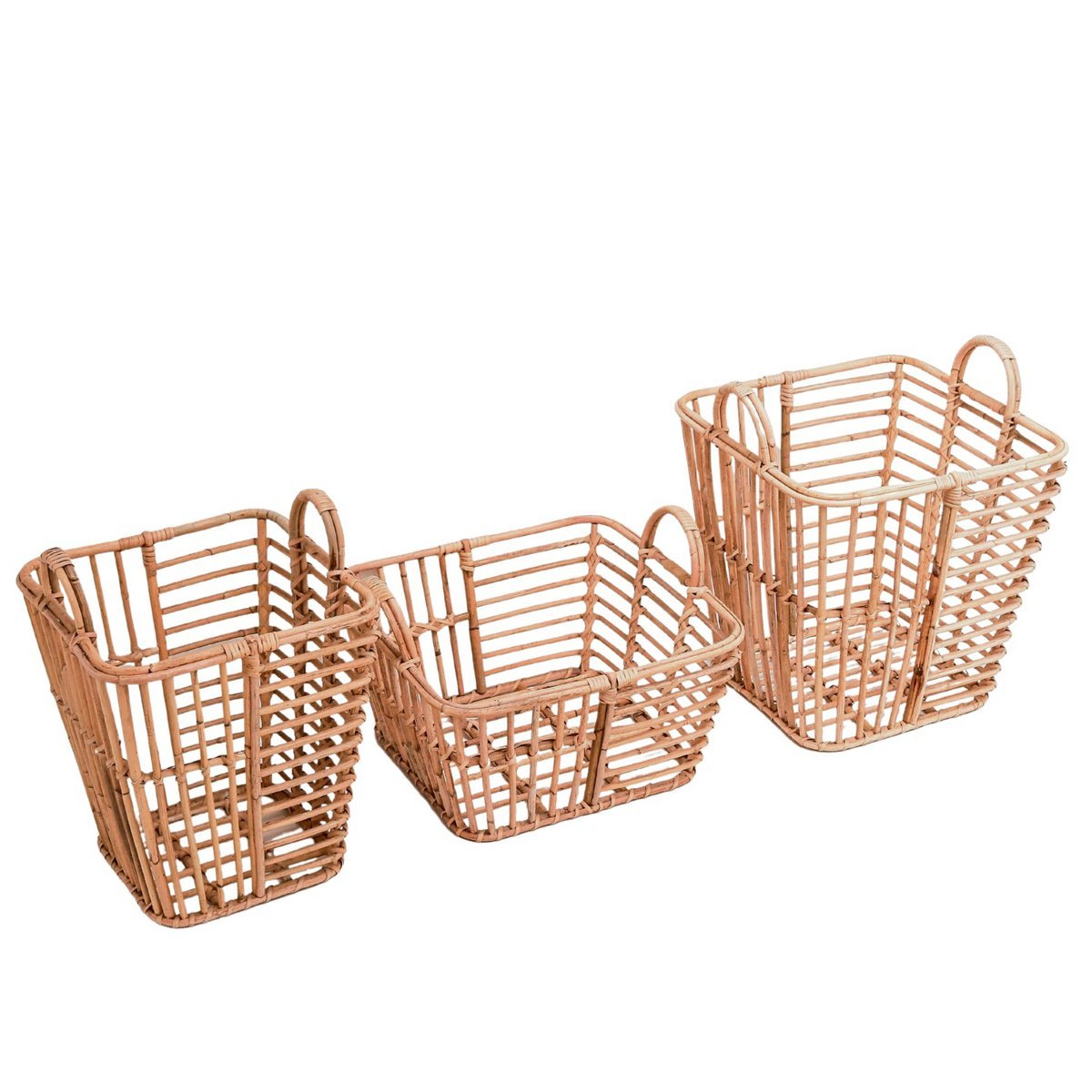 Wäschekorb | Pflanzenkorb | Aufbewahrungskorb KUPANG aus Rattan (3 Größen) Größe: S Wäschekorb | Pflanzenkorb | Aufbewahrungskorb KUPANG aus Rattan (3 Größen) Größe: S