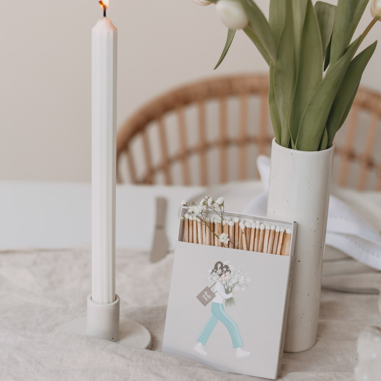 Eulenschnitt lange Streichhölzer Blumenmädchen Eulenschnitt lange Streichhölzer Blumenmädchen