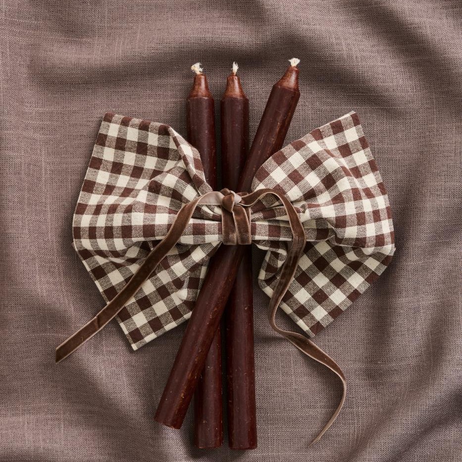 Veloursband auf Spule 10 m Chocolate