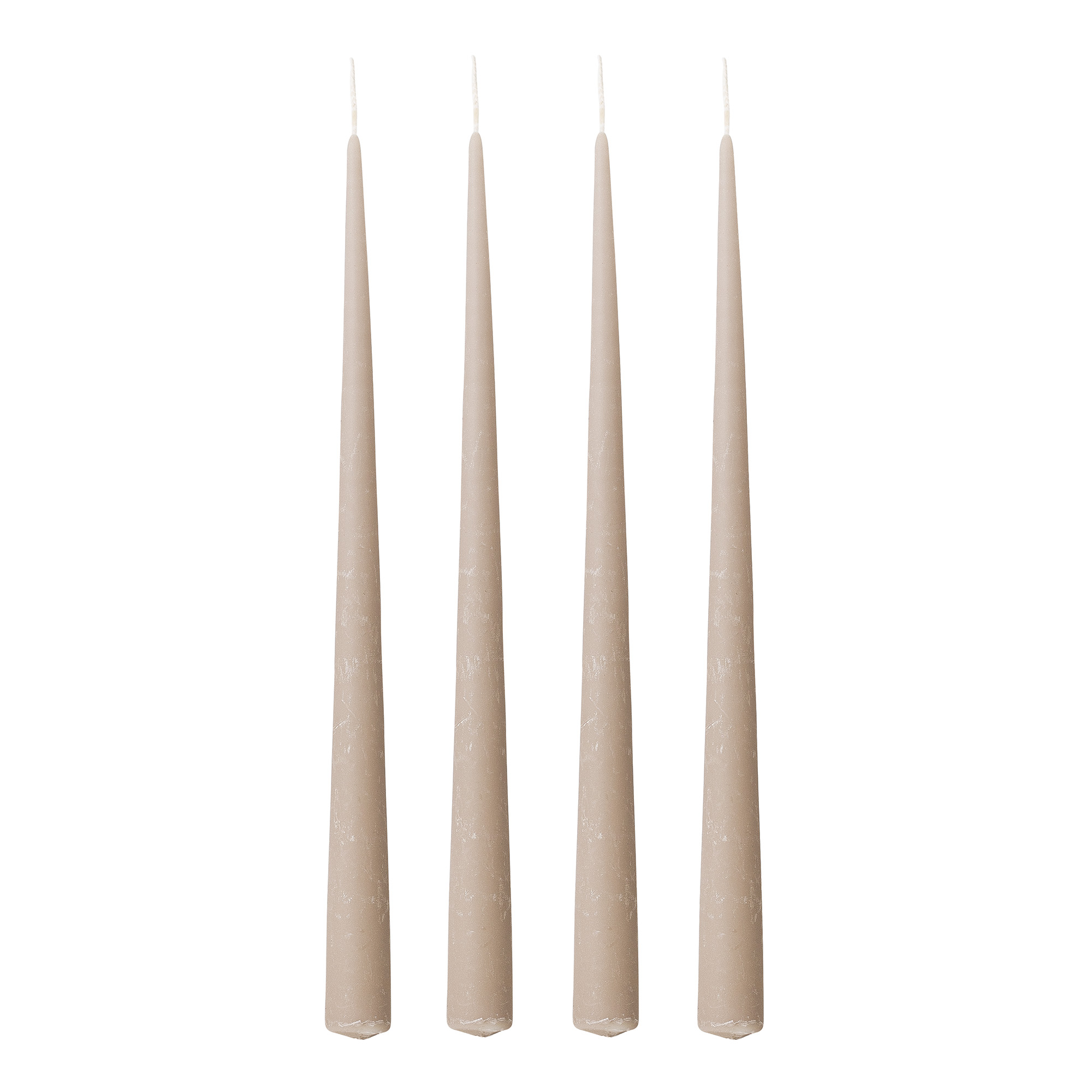 Bloomingville Velvet Kerze, Grau, 4er Set Bloomingville Velvet Kerze, Grau, 4er Set