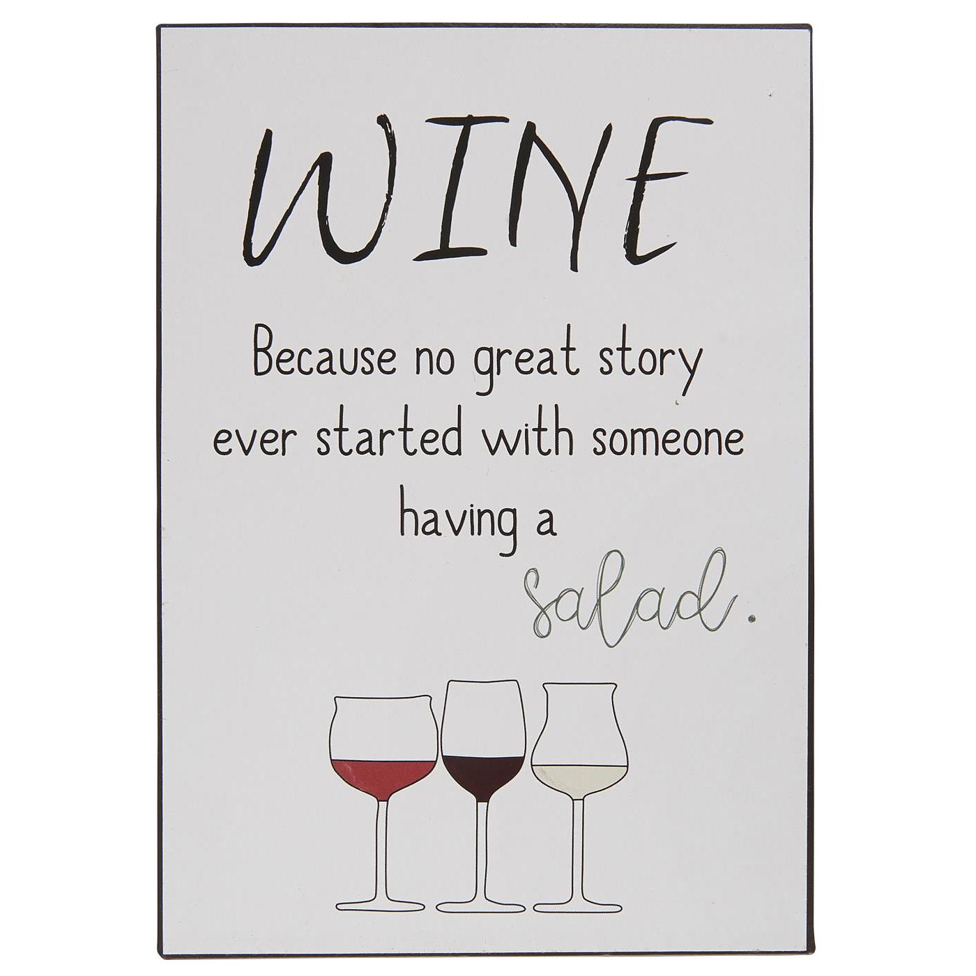 Metallschild "Wine....." Metallschild "Wine....."