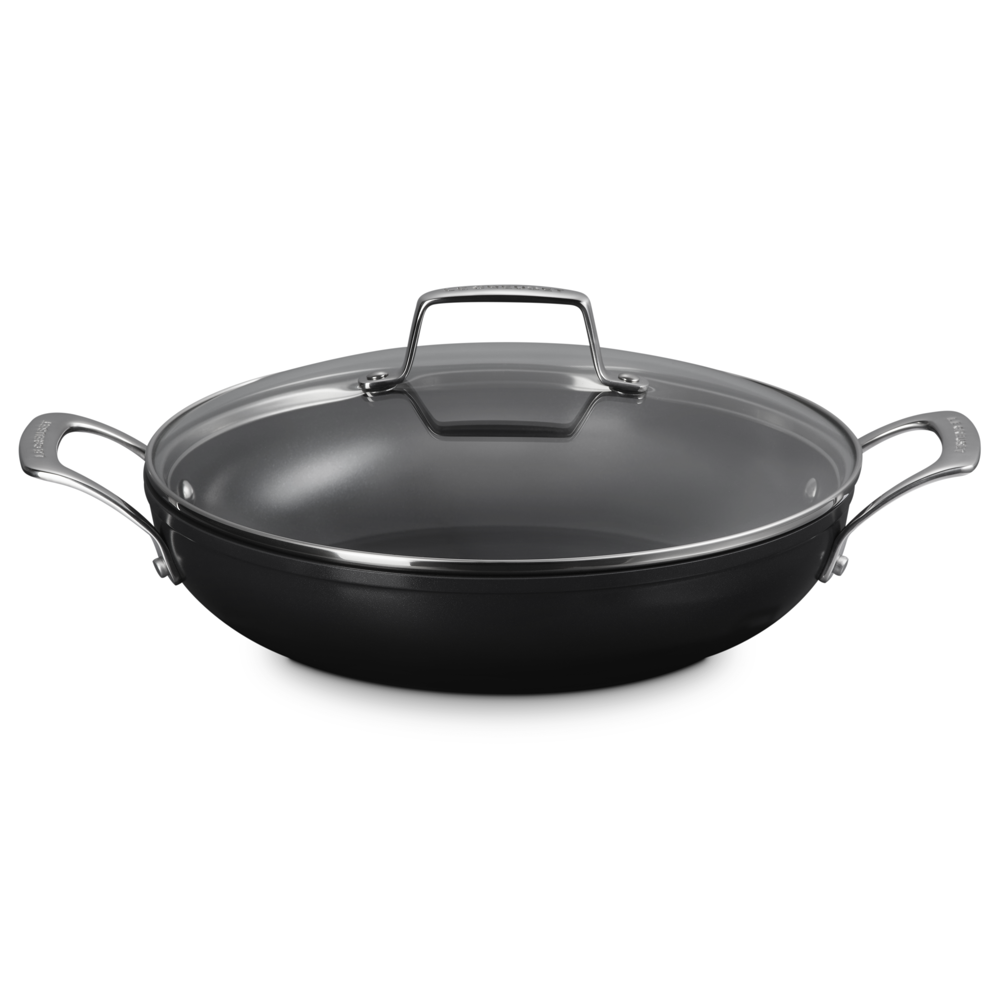 ESSENTIAL KERAMIK-ANTIHAFT Aluminium Profipfanne 28 cm mit Glasdeckel ESSENTIAL KERAMIK-ANTIHAFT Aluminium Profipfanne 28 cm mit Glasdeckel