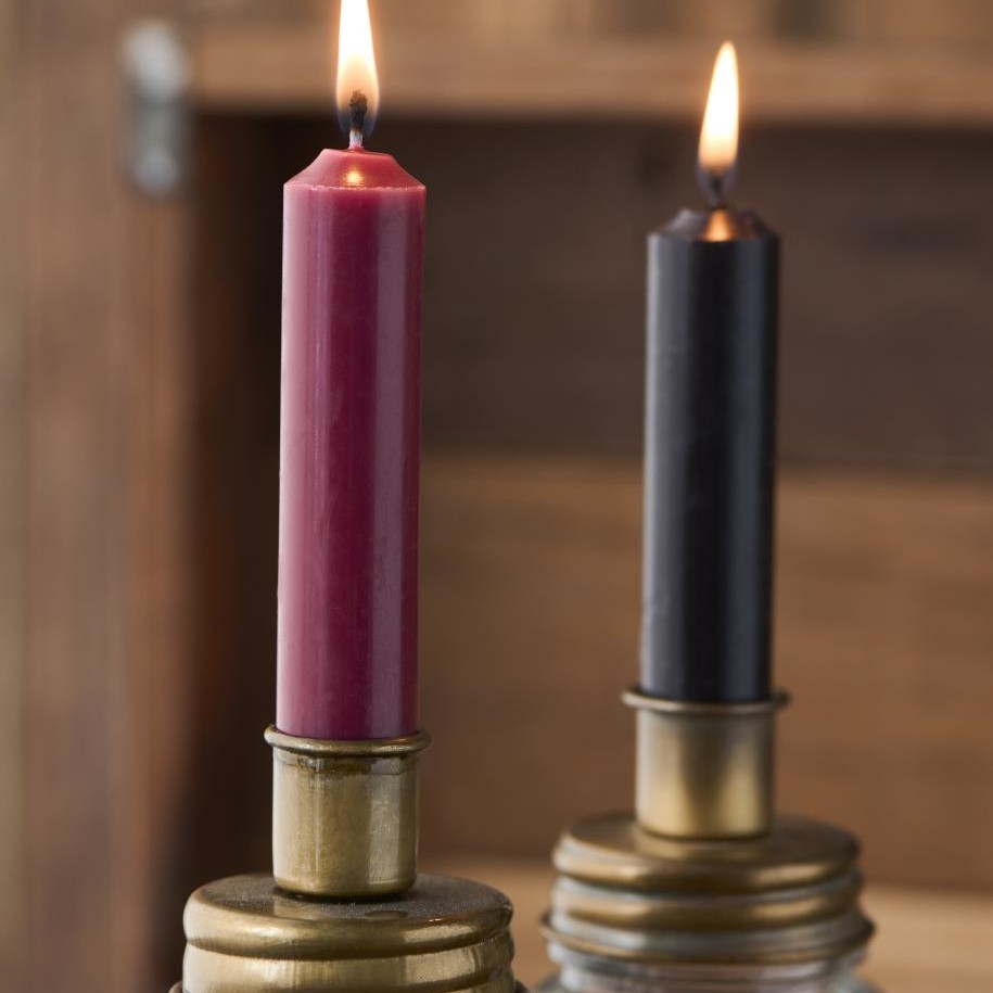 Stab-Kerzen, kurz, 7 Stck. Rhododendron