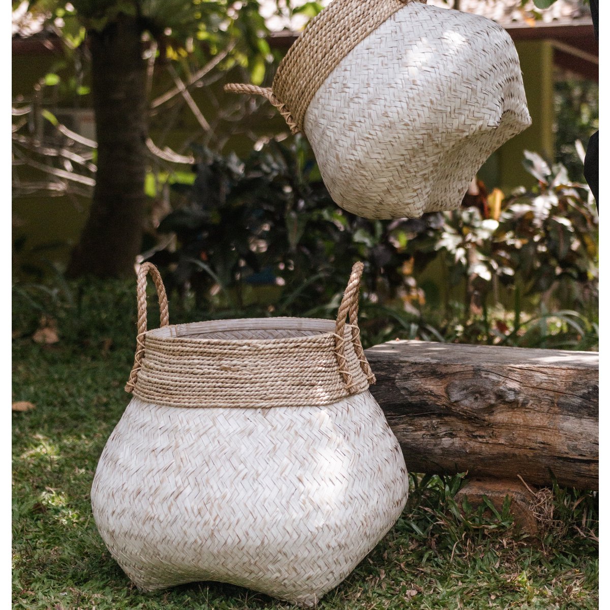 Korb | Wäschekorb | Pflanzkorb BENOA aus Bambus (2 Größen) Größe: S
