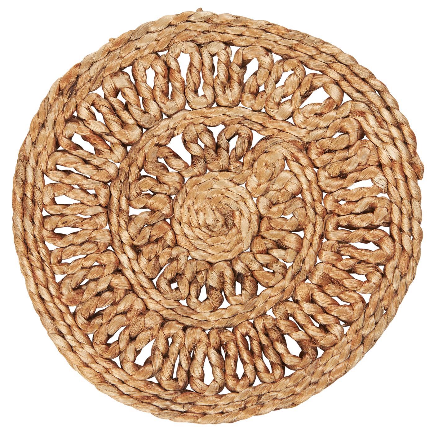 Untersetzer aus Jute Blume Untersetzer aus Jute Blume