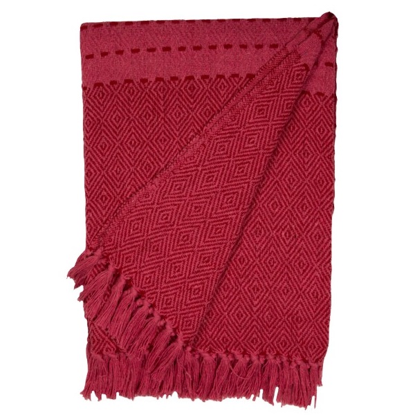 Plaid Birdie Pink/Rot aus Baumwolle Plaid Birdie Pink/Rot aus Baumwolle