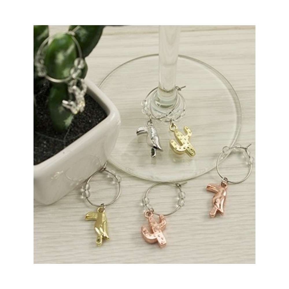 Aulica Wine Charms / Glasmarkierer, 6er Set