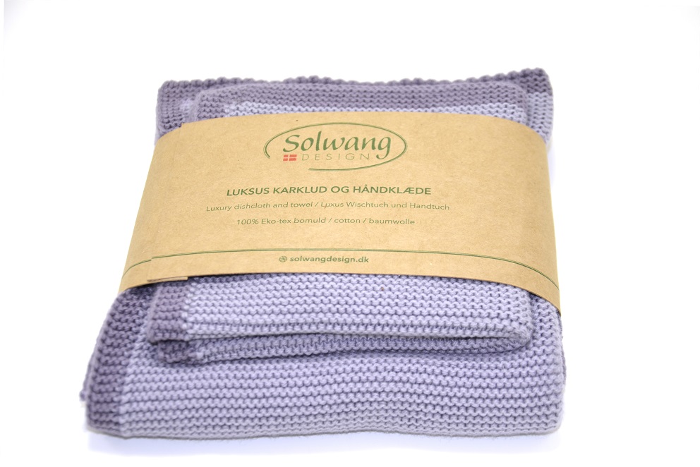 Solwang Frame Set aus Handtuch und Wischlappen staubiges Lila 8128 Solwang Frame Set aus Handtuch und Wischlappen staubiges Lila 8128