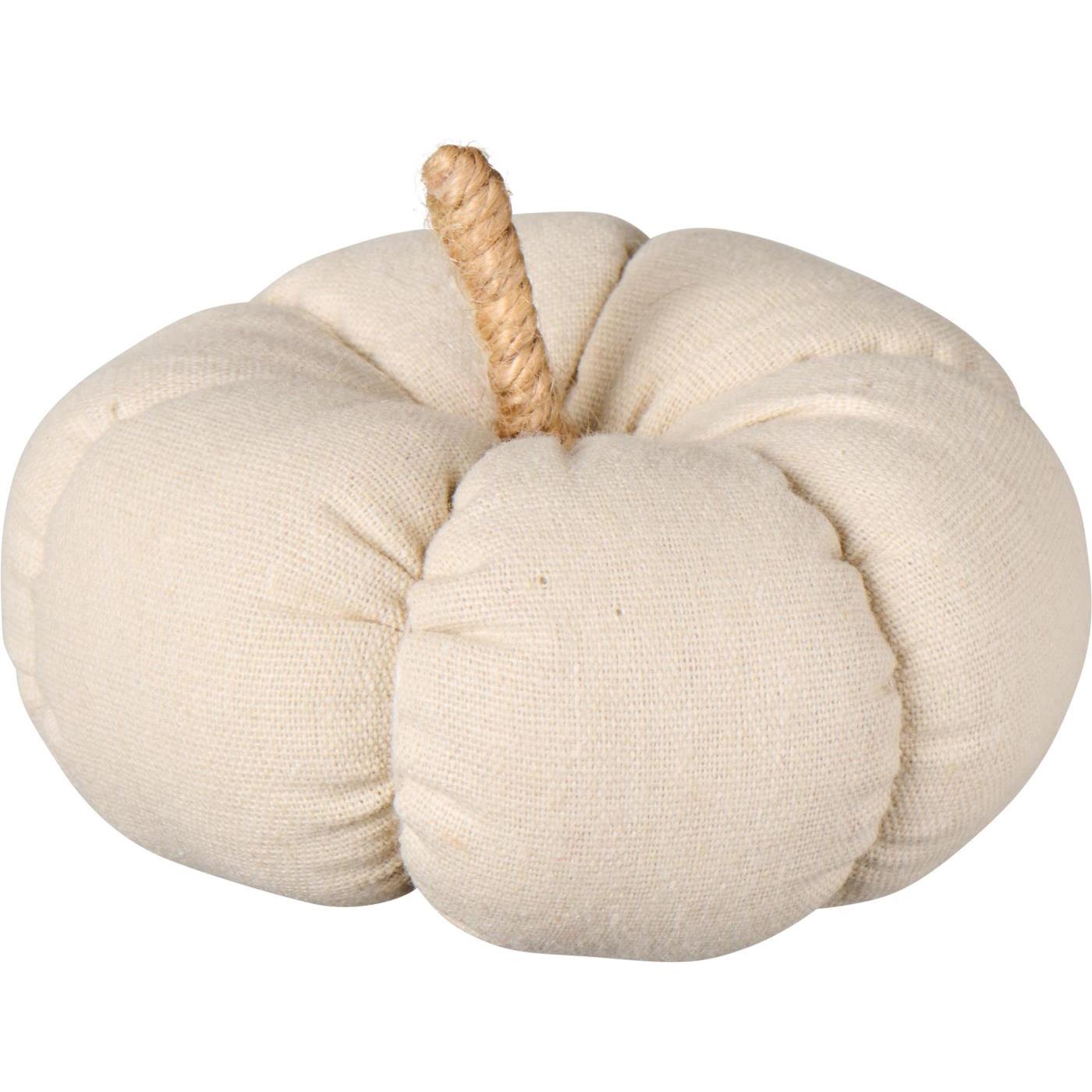 Dekokürbis klein naturfarbiger Canvas