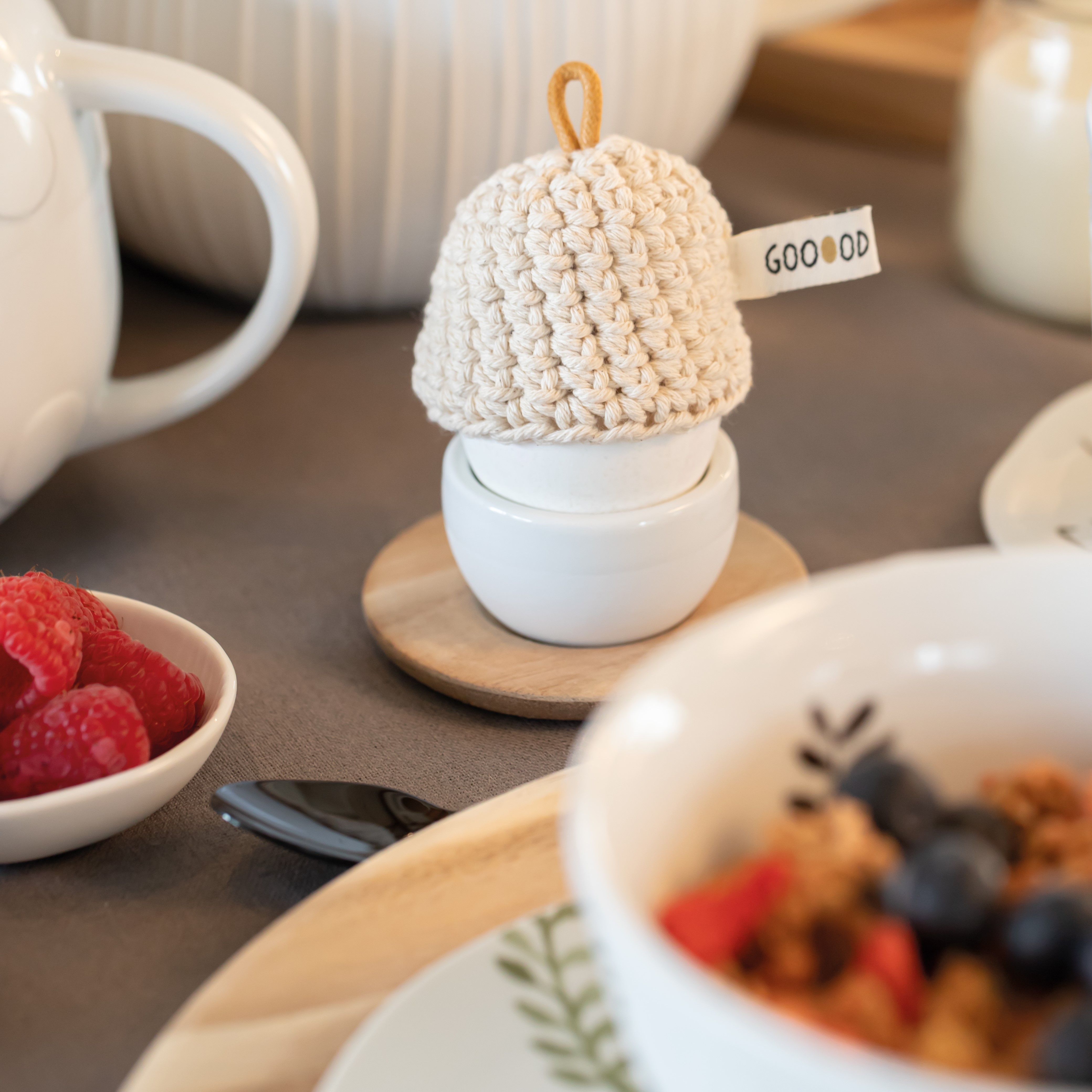 Räder Eierbecher mit Unterteller Gutn Räder Eierbecher mit Unterteller Gutn