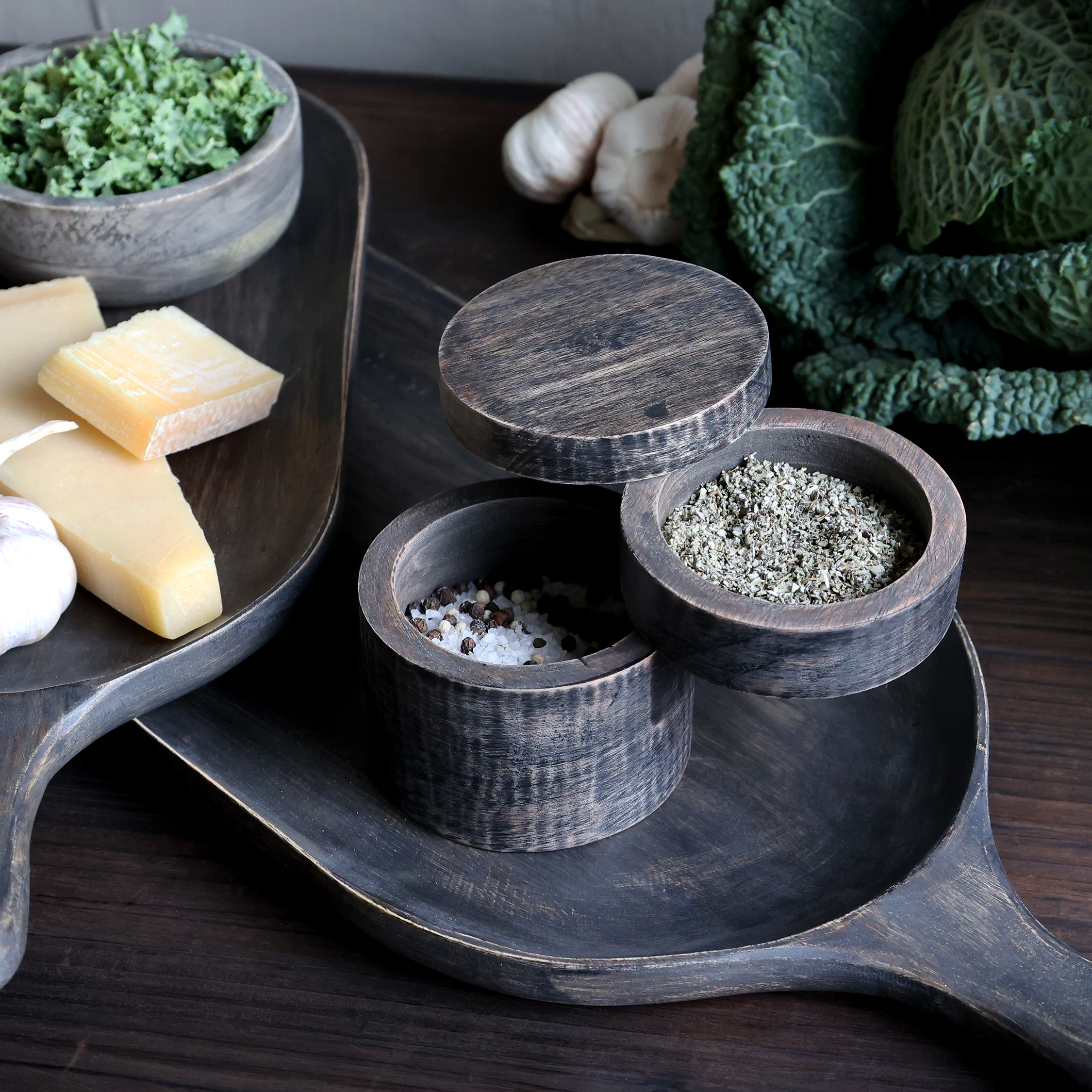 Tours Salz & Pfeffer Dose m. 2 Fächern