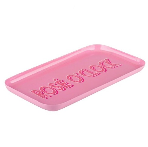 Love Trays, Dekotablett, S, Motiv: Rosé o'clock, rechteckig, rosé