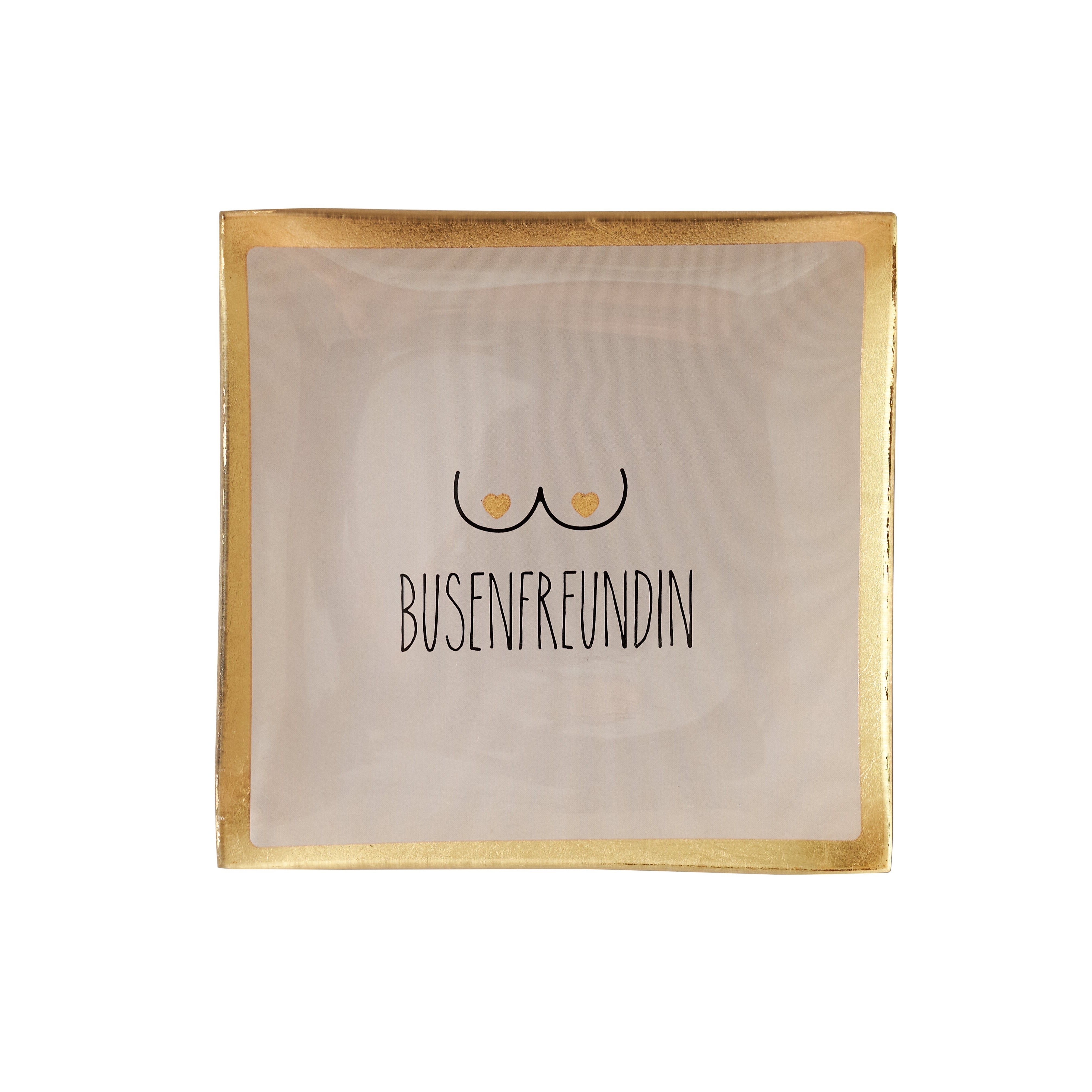 Love Plates, Glasteller S, Busenfreundin, rosa