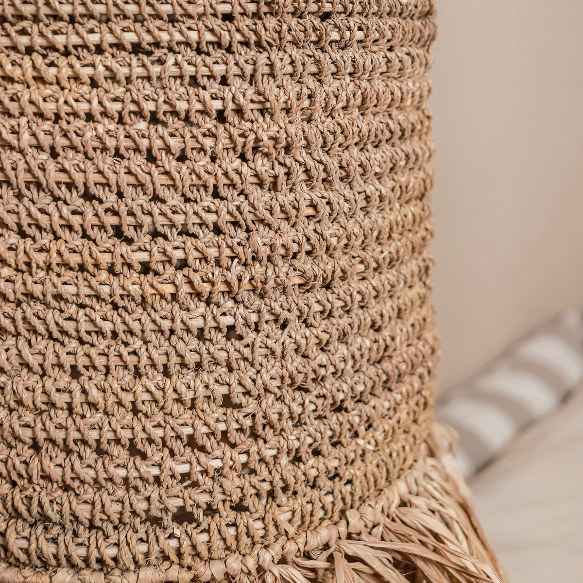 Raffia-Lampe | Lampenschirm | Pendelleuchte KAWAH