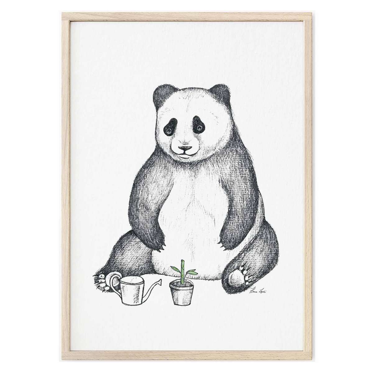 Kunstdruck - Panda Size: A4