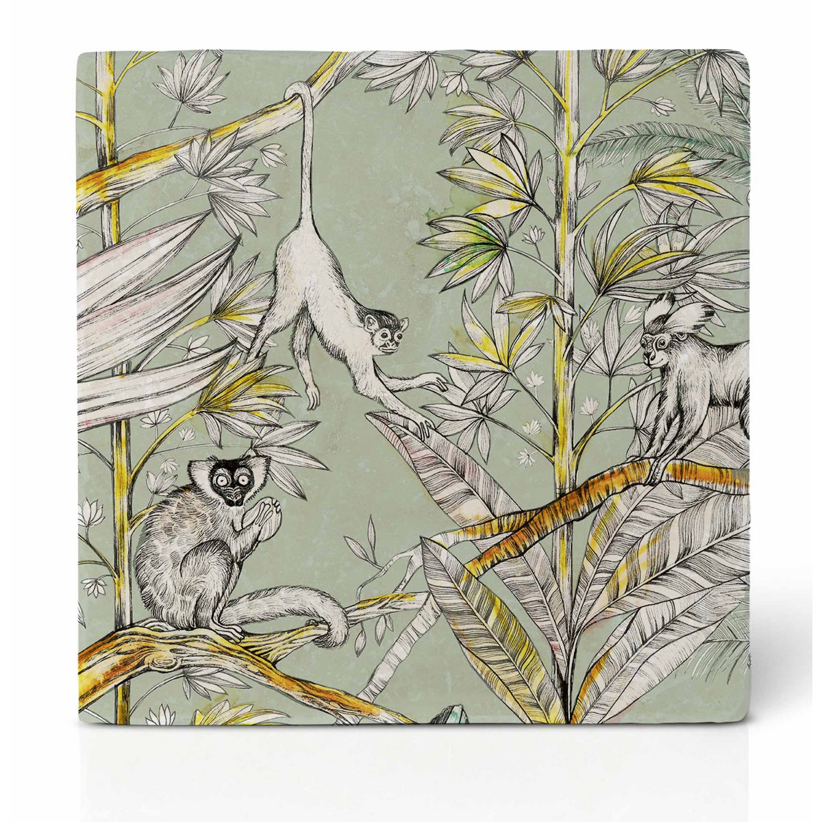 Fliesenuntersetzer – 6er-Set – Jungle me all Fliesenuntersetzer – 6er-Set – Jungle me all