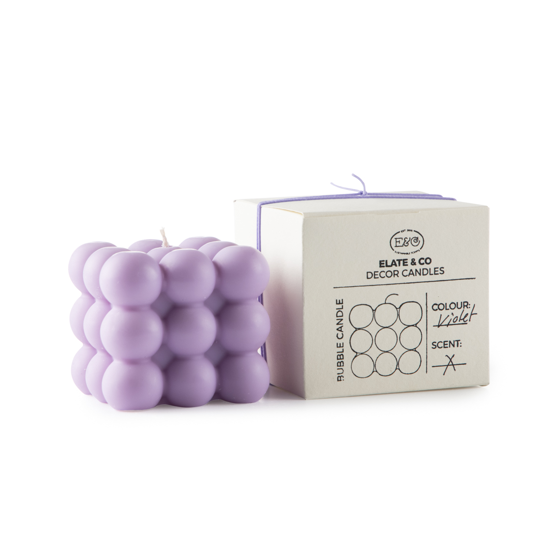 Bubble Candle, Lila