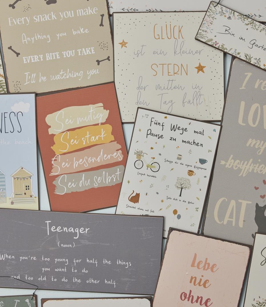 Metallschild "I really love my ....." Metallschild "I really love my ....."