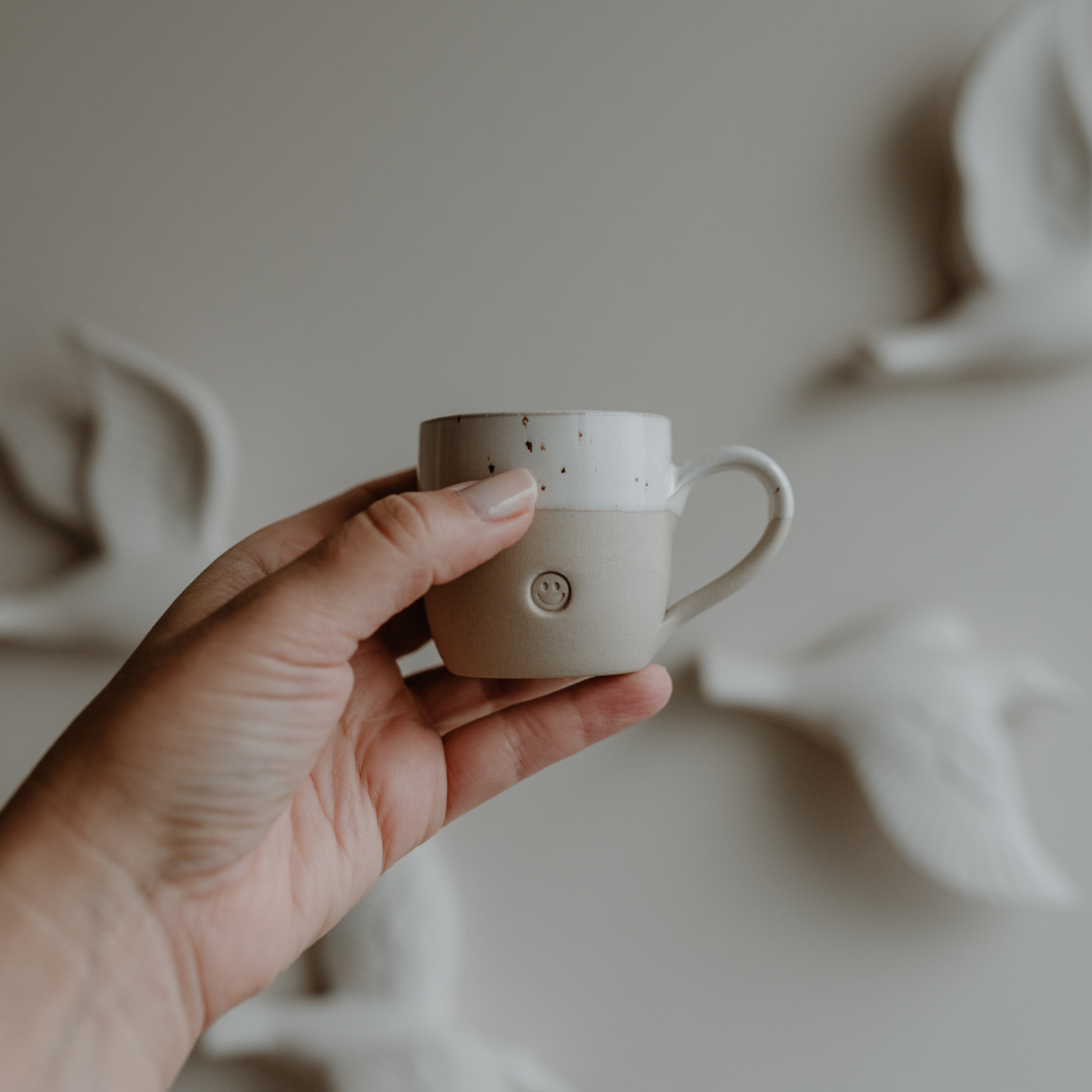 Eulenschnitt Espresso Tasse Smiley