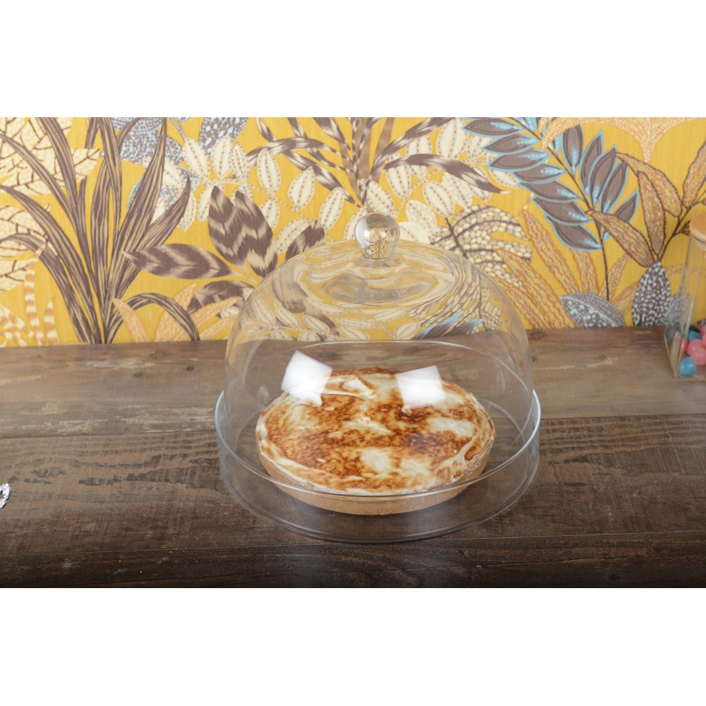 Kuchenplatte mit Glocke, 30cm