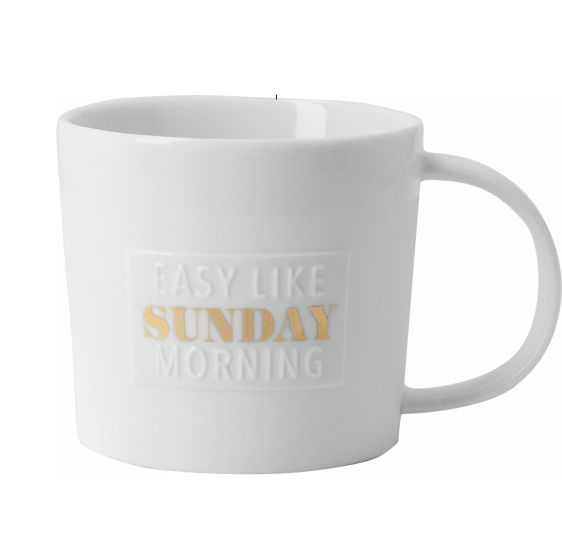 Räder Poesietasse "easy like sunday morning"