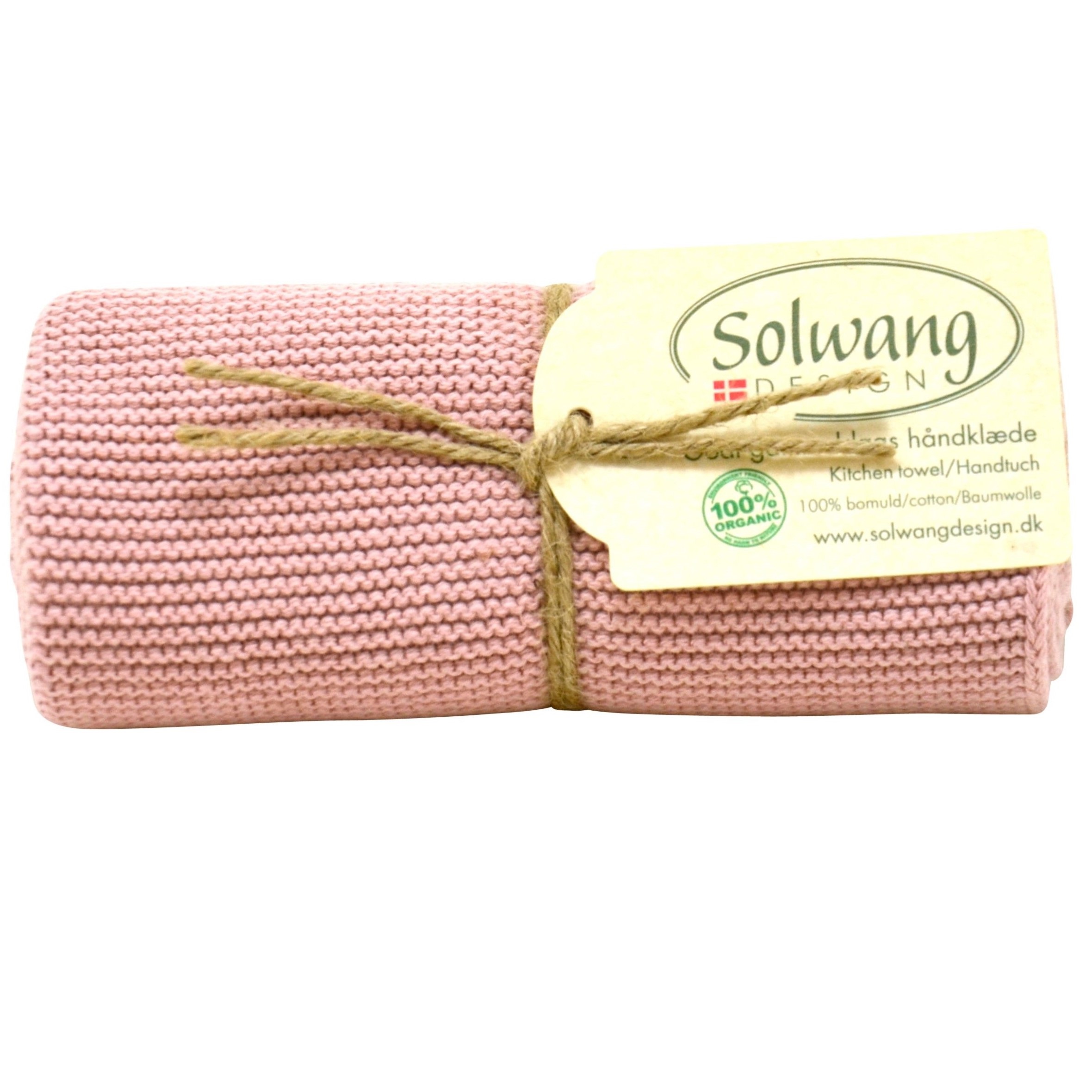 Solwang Handtuch gestrickt geräuchertes Rosa H145 Solwang Handtuch gestrickt geräuchertes Rosa H145
