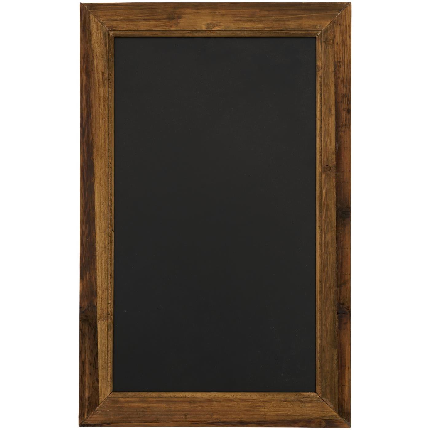 Tafel in Holzrahmen kann horizontal und vertikal hängen