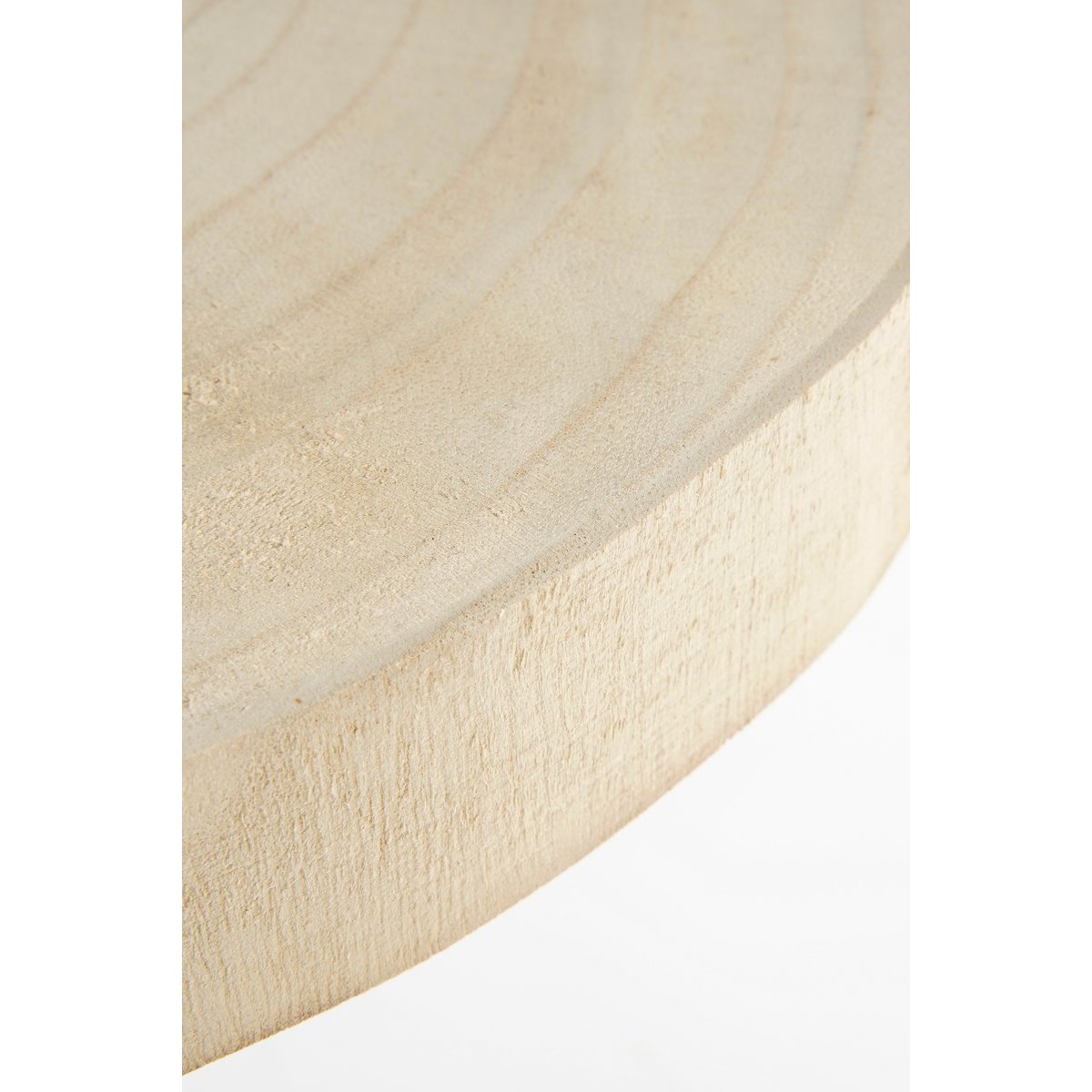 Pia Dekorationsplatte – H10,5 x Ø30 cm – Holz – Hellbraun
