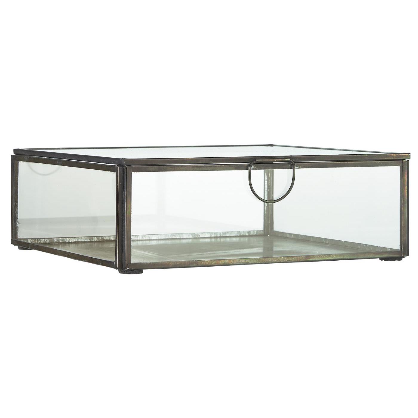 Glasschachtel mit Deckel quadratisch Glasschachtel mit Deckel quadratisch