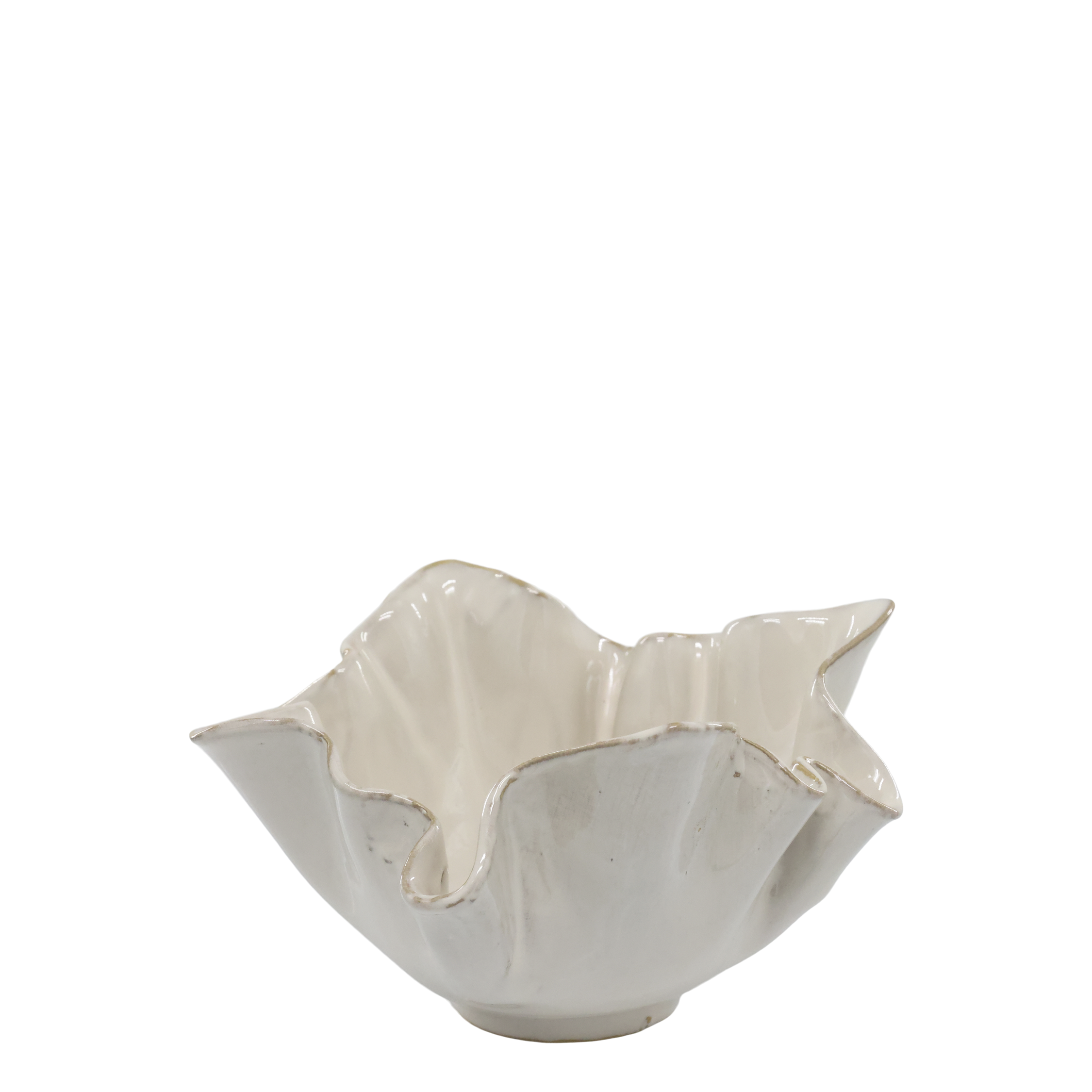 Schale mit gefalteter Kante, 22 cm