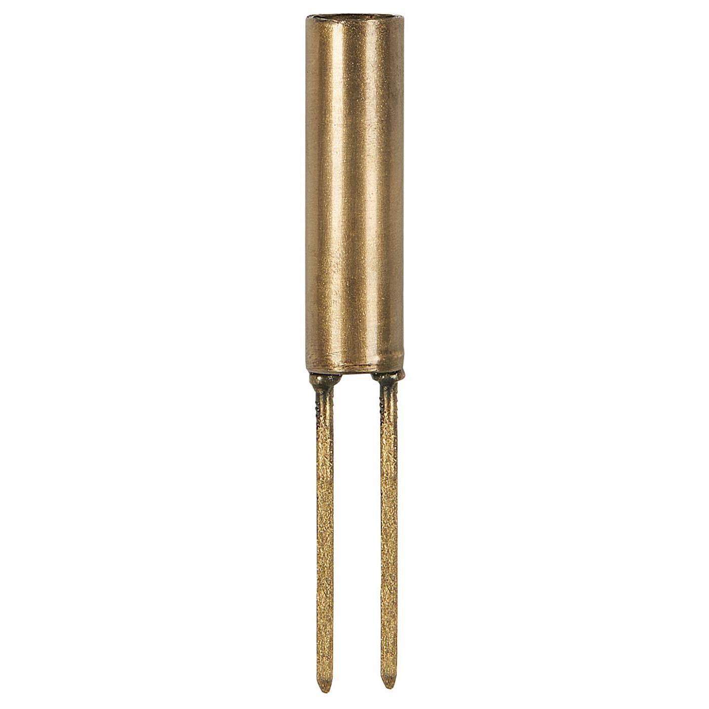 Spießkerzenhalter 2-Spieße hoch für 1,3 cm Kerze gold