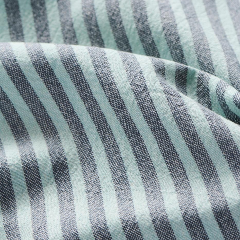 Geschirrtuch Linea m/grauen und türkisfarbenen schmalen Streifen