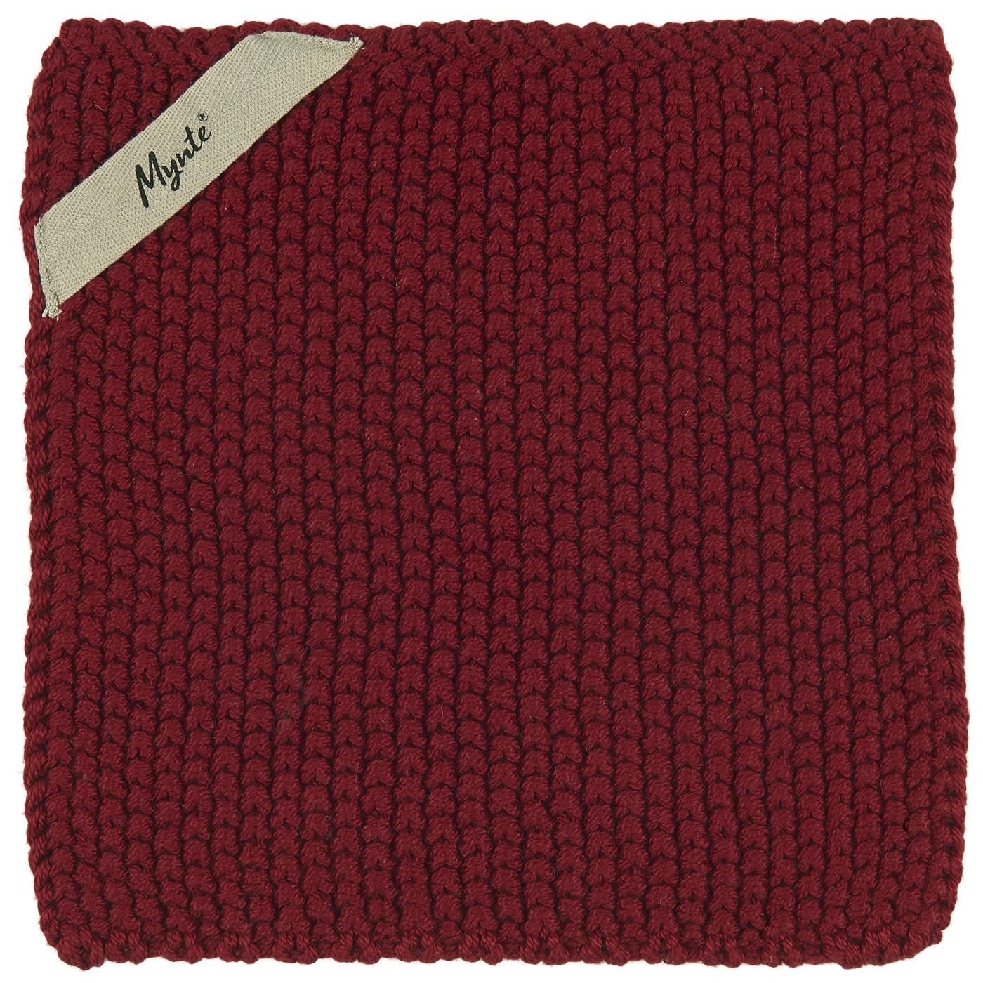 6350-57 Topflappen Mynte gestrickt Rhododendron