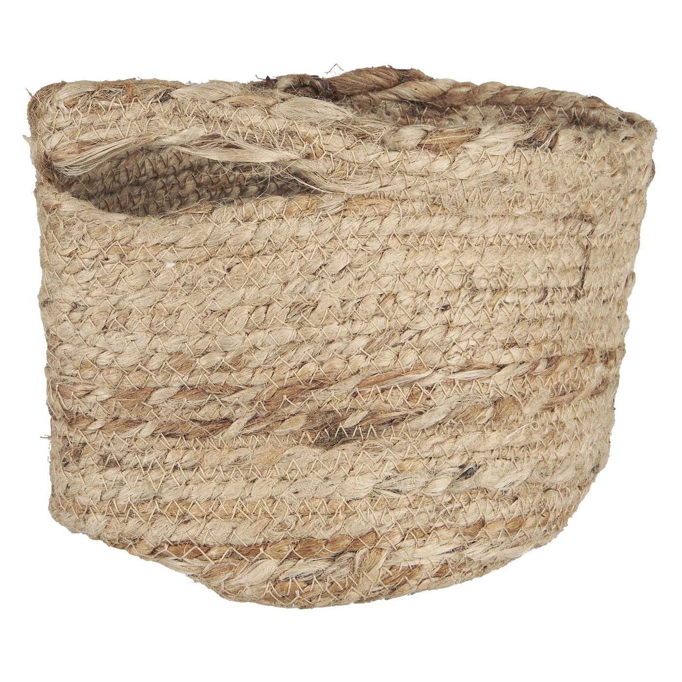 Korb mit Henkel Jute Korb mit Henkel Jute