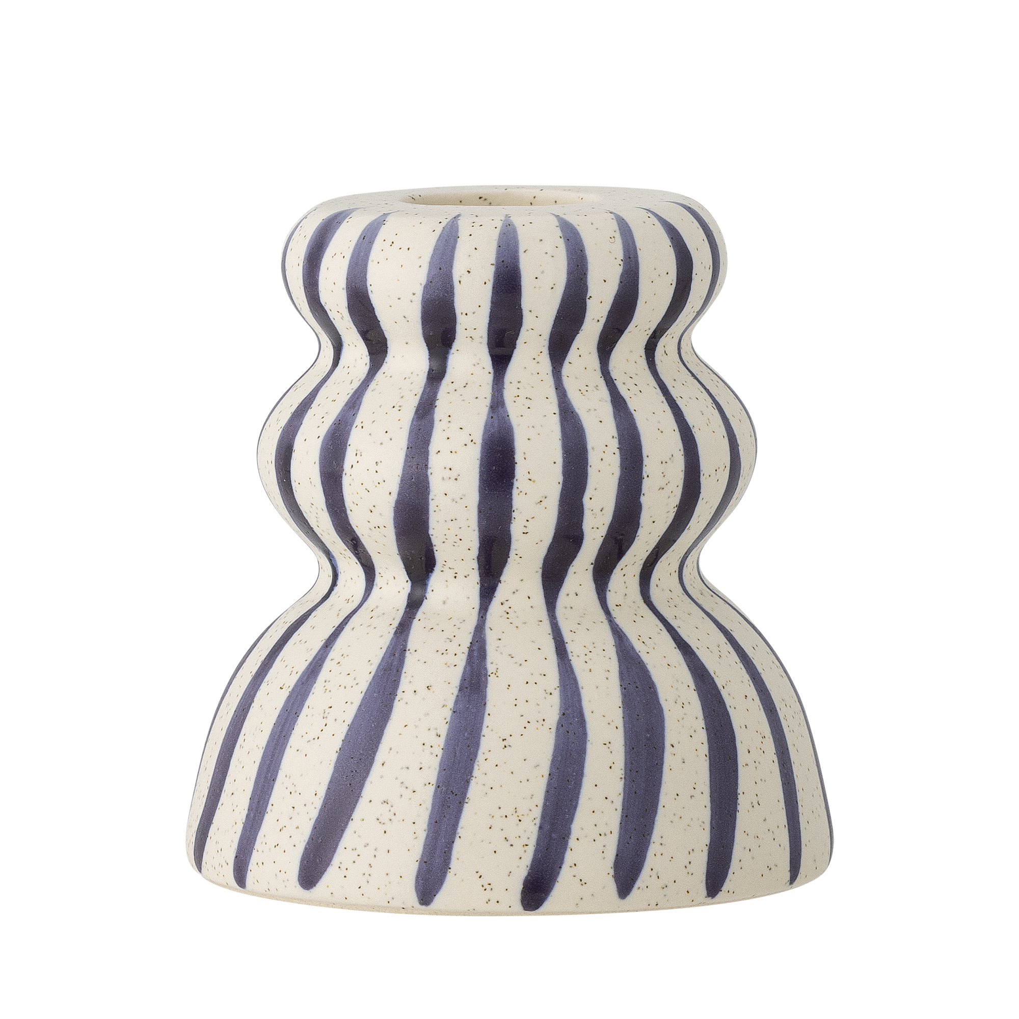 Gabin Kerzenhalter, Blau, Steingut Gabin Kerzenhalter, Blau, Steingut