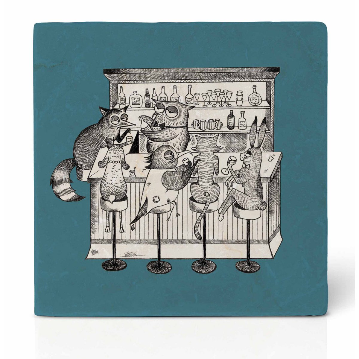 Fliesenuntersetzer – Tierbar Fliesenuntersetzer – Tierbar