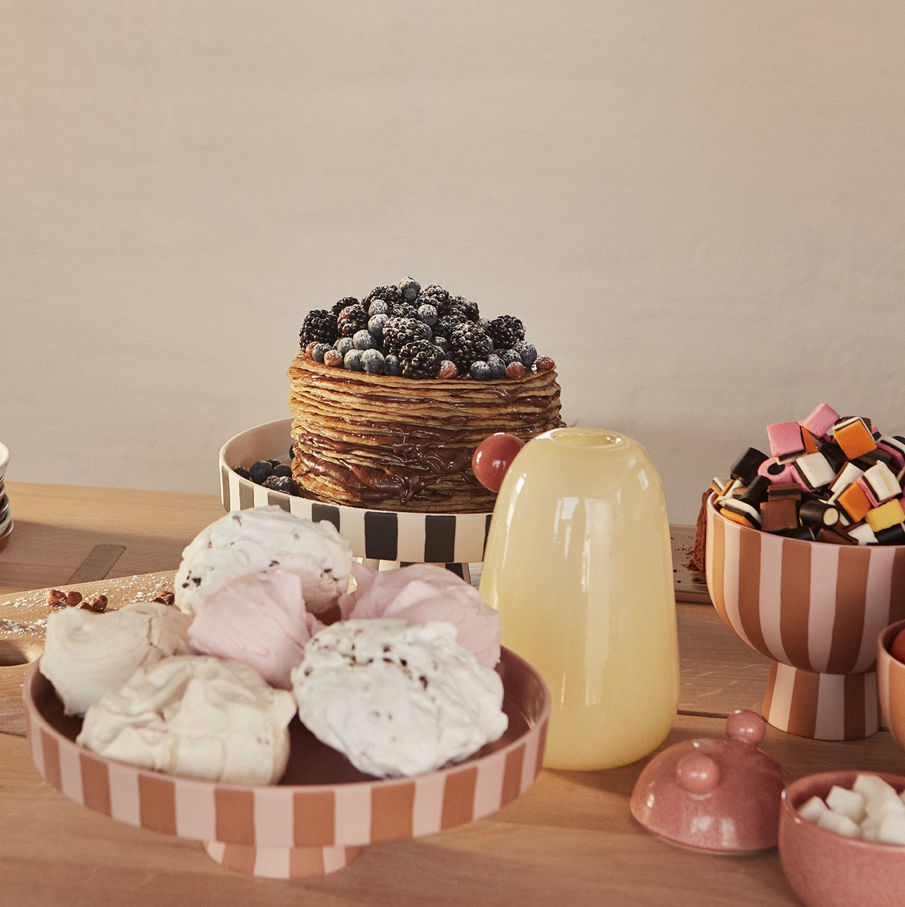 OYOY Toppu Bowl, Caramel / Rose OYOY Toppu Bowl, Caramel / Rose