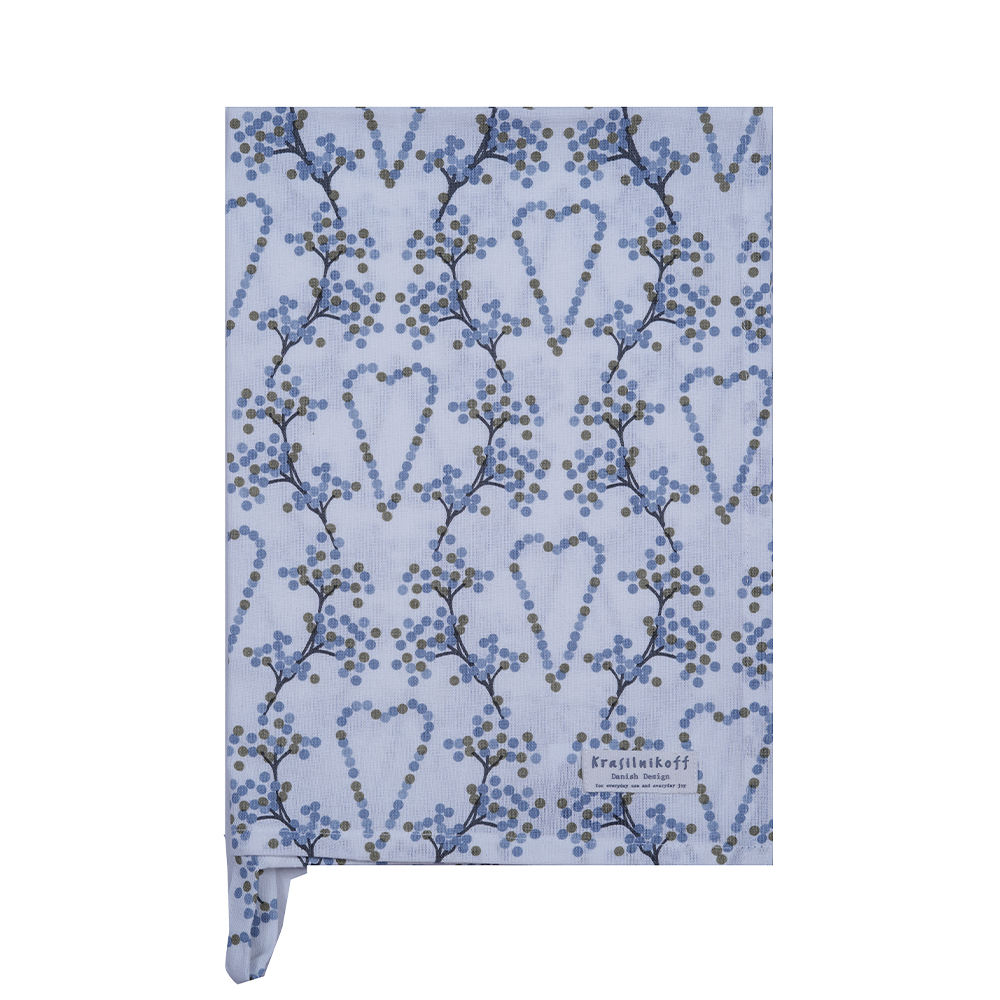 Geschirrtuch Berry Heart Blau