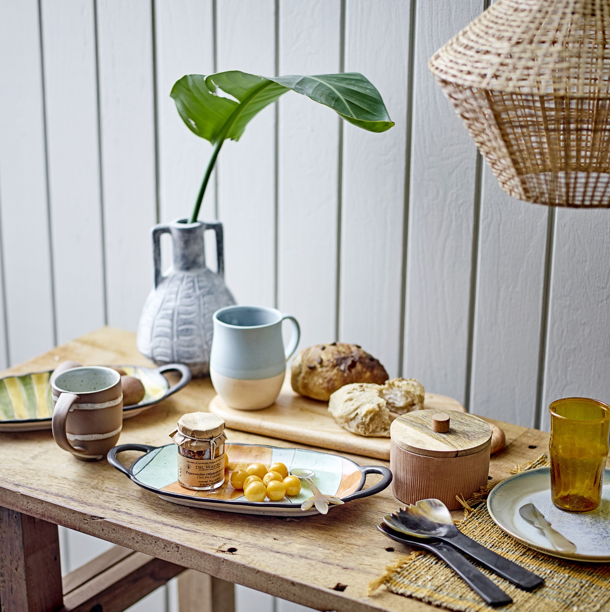 Creative Collection Blumenvase Rane hellgrau, Keramik Creative Collection Blumenvase Rane hellgrau, Keramik