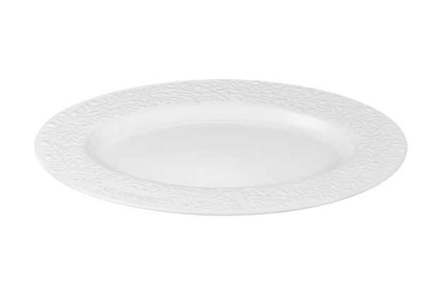 Le Creuset Steinzeug Servierplatte, Olive Branch