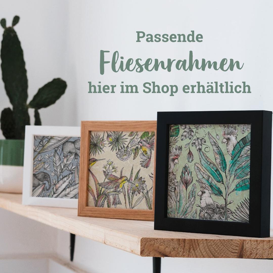 Fliesenuntersetzer – 2er-Set – Schwertfisch