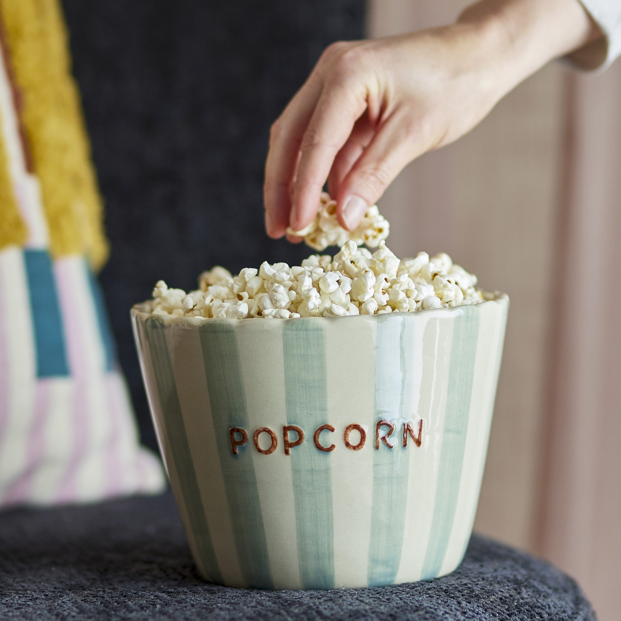 Popcorn Schale, Steingut, Bloomingville